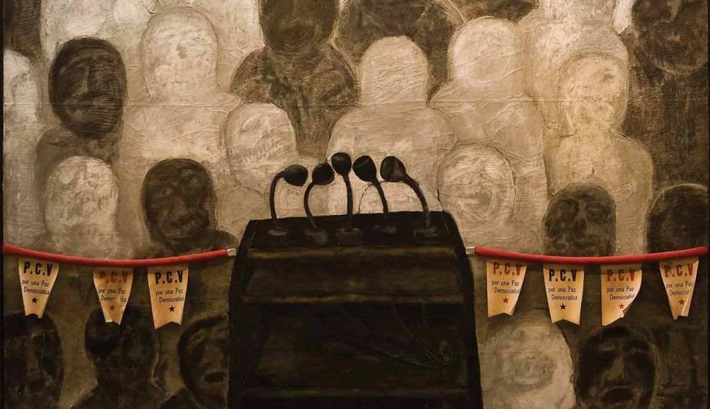 Antonia Eiriz: ʻUna tribuna para la paz democráticaʼ (detalle), 1968