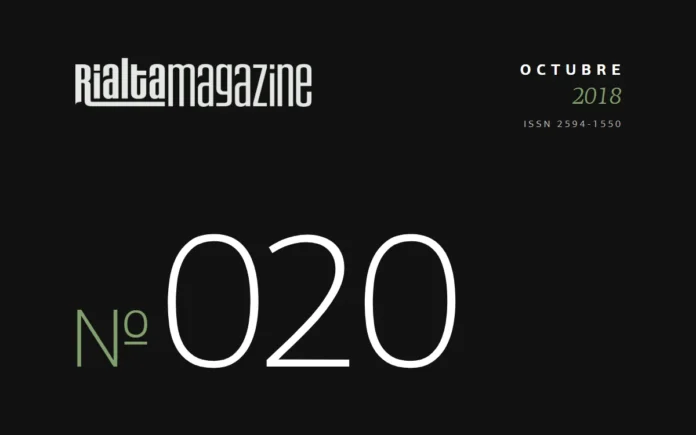 Rialta Magazine, Núm. 20, octubre 2018