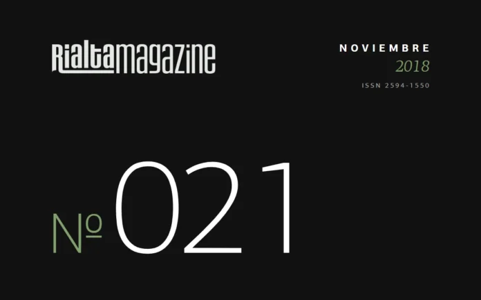 Rialta Magazine, Núm. 21, noviembre 2018