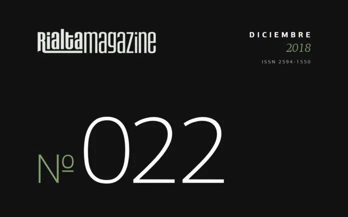 Rialta Magazine, Núm. 22, diciembre 2018