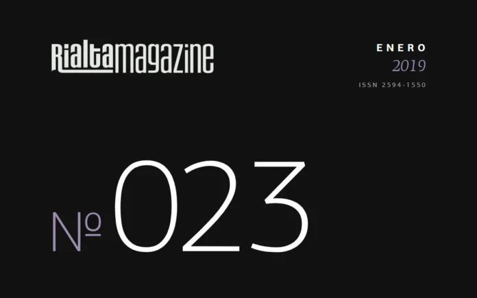 Rialta Magazine, Núm. 23, enero 2019