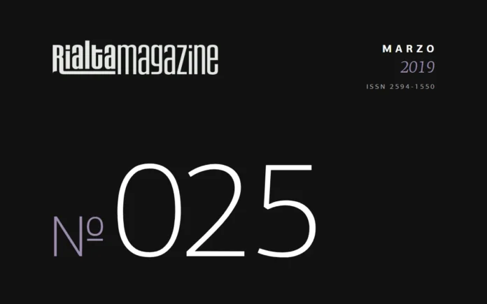 Rialta Magazine, Núm. 25, marzo 2019