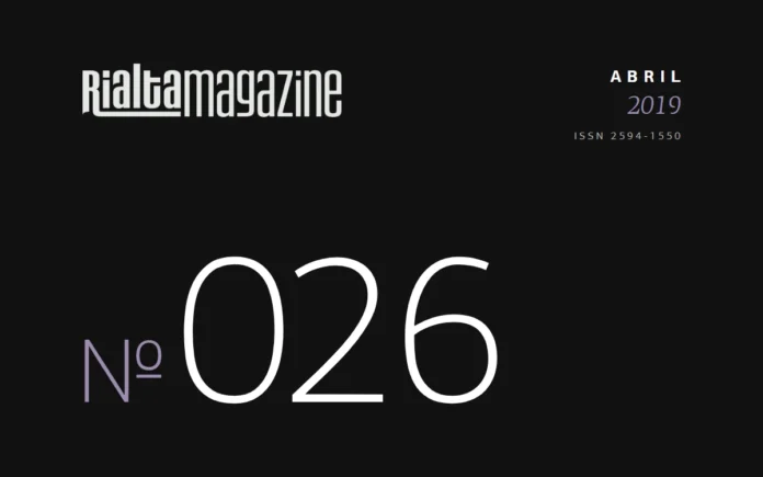 Rialta Magazine, Núm. 26, abril 2019