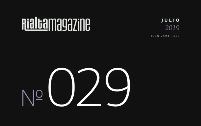 Rialta Magazine, Núm. 29, julio 2019