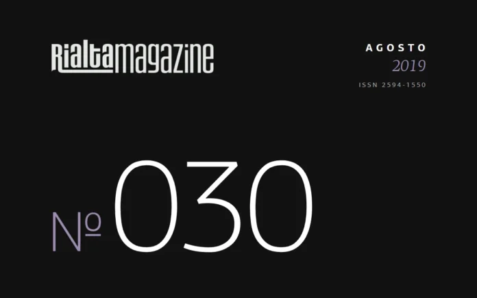 Rialta Magazine, Núm. 30, agosto 2019