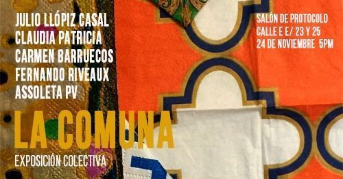 Cartel promocional de la exposición La Comuna | Rialta