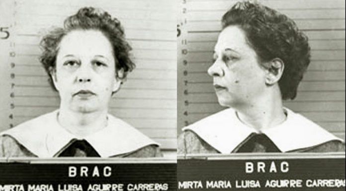 Fichaje fotográfico de Mirta Aguirre realizado por el Búro para la Represión de las Actividades Comunistas BRAC en la década del cincuenta | Rialta