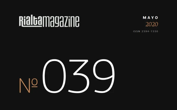 Rialta Magazine, Núm. 39, mayo 2020