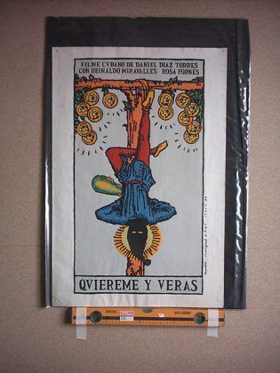 Cartel original de Quiéreme y verás 1995 dir. Daniel Díaz Torres con capucha | Rialta