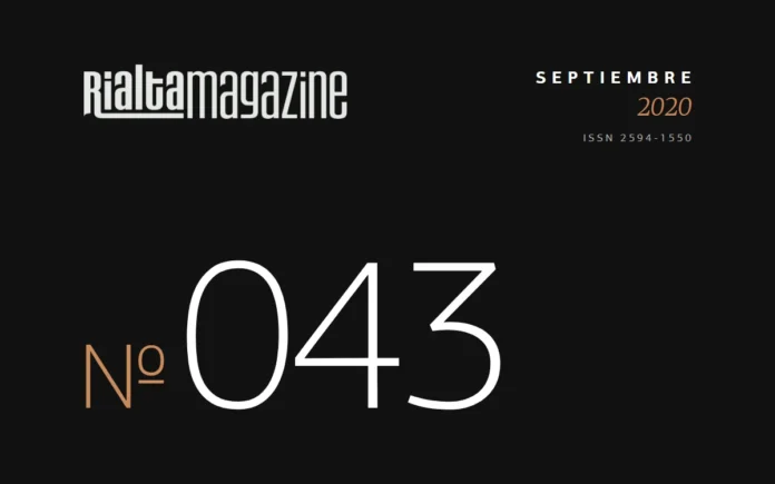 Rialta Magazine, Núm. 43, septiembre 2020