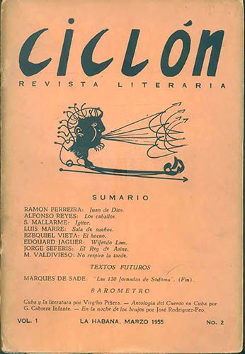 Ciclón, vol. 1, n. 2, marzo, 1955