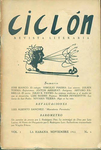 Ciclón, vol. 1, n. 6, noviembre, 1955