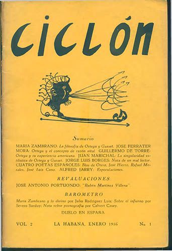 Ciclón, vol. 2, n. 1, enero, 1956