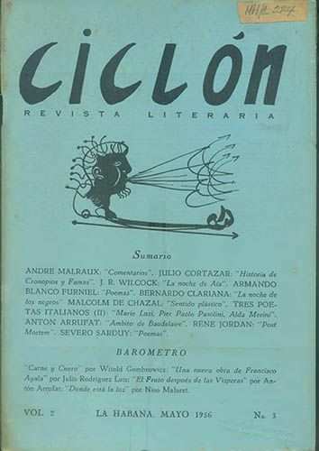 Ciclón, vol. 2, n. 3, mayo, 1956