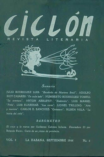 Ciclón, vol. 2, n. 5, septiembre, 1956