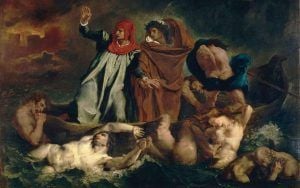 La barca de Dante Eugène Delacroix 1822 | Rialta