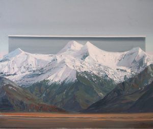 Montaña con pared Richard Somonte óleo sobre lienzo 2020 | Rialta