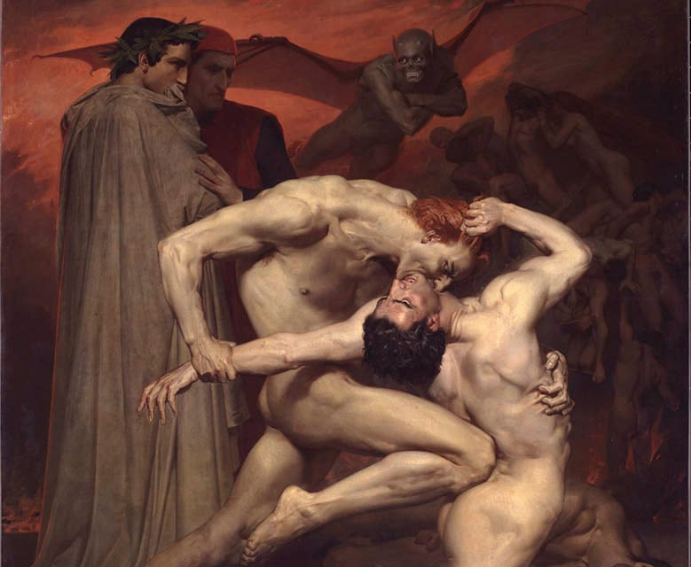William Adolphe Bouguereau ‘Dante y Virgilio en el Infierno’ 1850 | Rialta