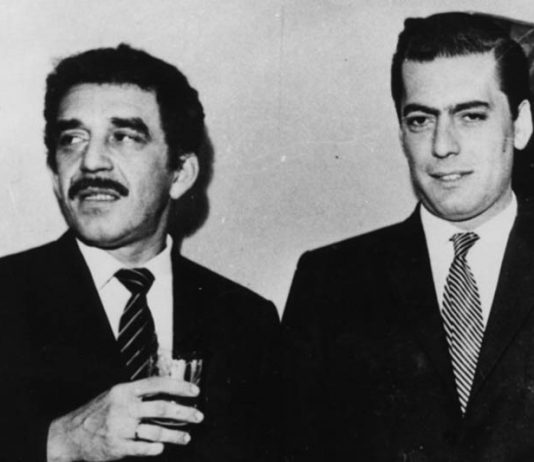 Gabriel García Márquez y Mario Vargas Llosa en la casa Agurto, Lima, 1967.