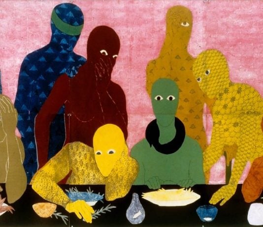 ‘La cena’, 1988; Belkis Ayón. (Fotografía: José A. Figueroa. Cortesía de Belkis Ayón Estate)