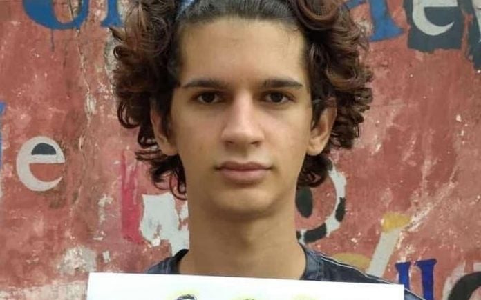 Daniel Triana, joven actor cubano detenido el 11 de julio en Cuba durante las manifestaciones (foto: Daniel Triana / Facebook)
