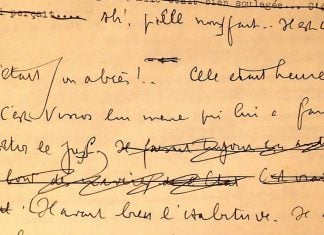 Detalle de manuscrito de Louis-Ferdinand Céline (Foto: ‘Le Monde’)