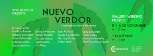 Exposición ‘Nuevo verdor’; Galería Nina Menocal, en Gallery Weekend México 2021