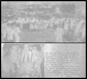 “Miles y miles de personas desfilaron a pie junto a los féretros hasta el cementerio”, agosto de 1957