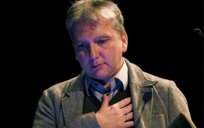 Mark Fisher en 2014 durante el festival The Wire’s Off The Page (FOTO www.thewire.co.uk)