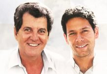 Oswaldo Payá y Harold Cepero en un montaje fotógrafico (Diario de las Américas)