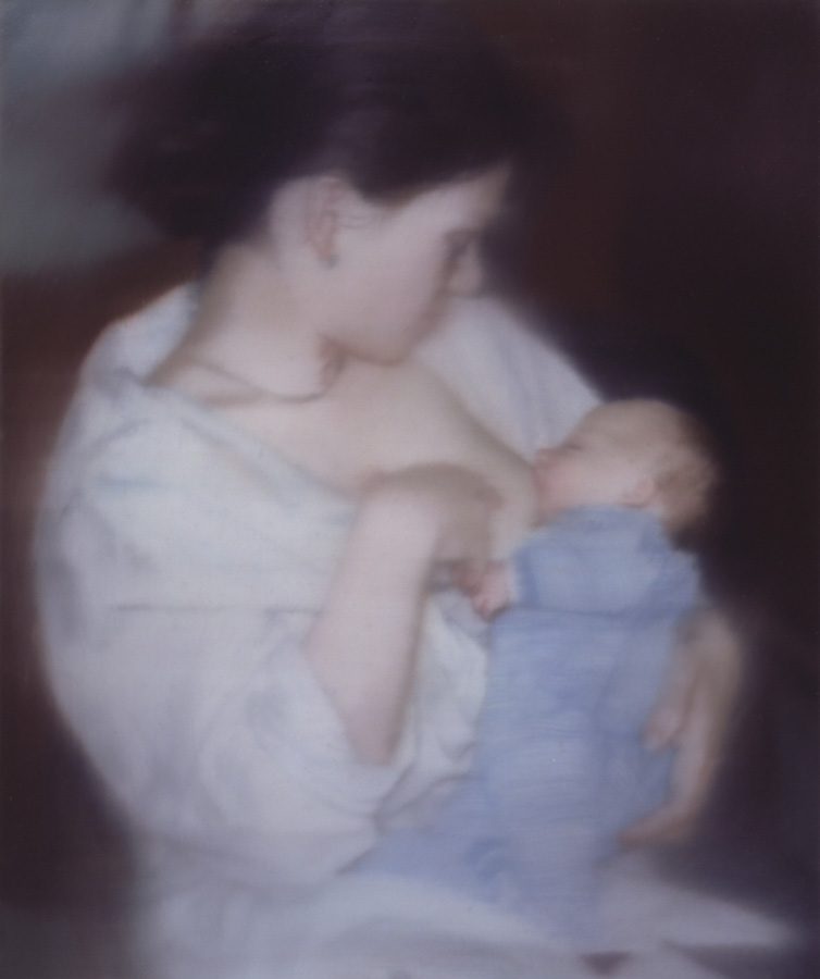 ‘S. with Child’ (oil on canvas, 61 cm x 51 cm), 1995.