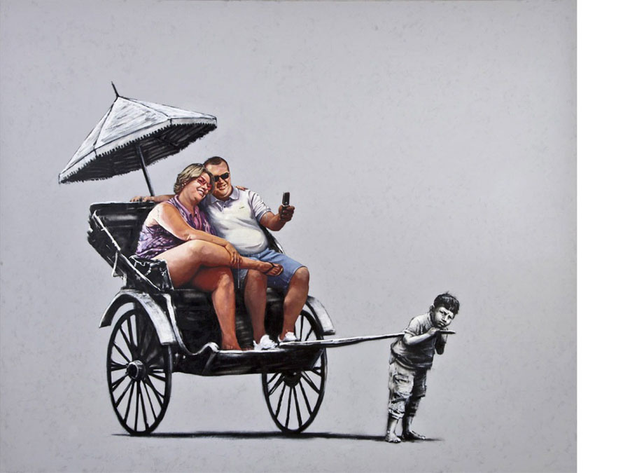 Obra de Banksy (foto tomada del sitio web del artista).