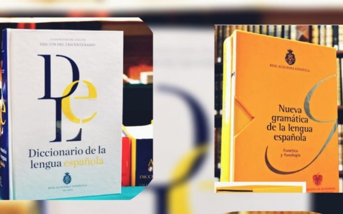 Volúmenes editados por la Real Academia Española (FOTO Facebook / Academia Nicaragüense de la Lengua)