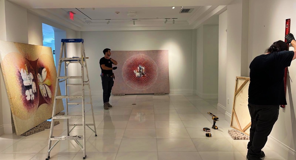 Instalación de la muestra ‘Baruj Salinas: 1972-2022’ (a partir del 14 de mayo de 2022), en el Museo Americano de la Diáspora Cubana (FOTO Facebook / Aluna Art Foundation)