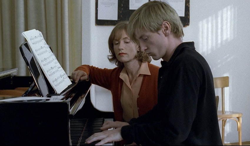 Benoit Magimel y Isabelle Huppert en ‘La pianiste’ (Michael Haneke, dir., 2001).