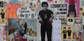 Arte callejero en una calle de Santiago de Chile (FOTO BBC)