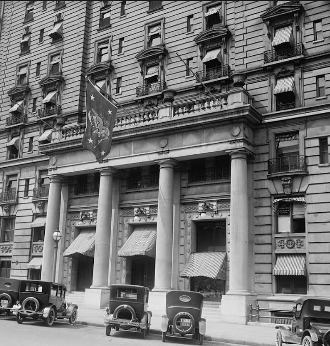 Hotel Willard, en Washington, c. 1920