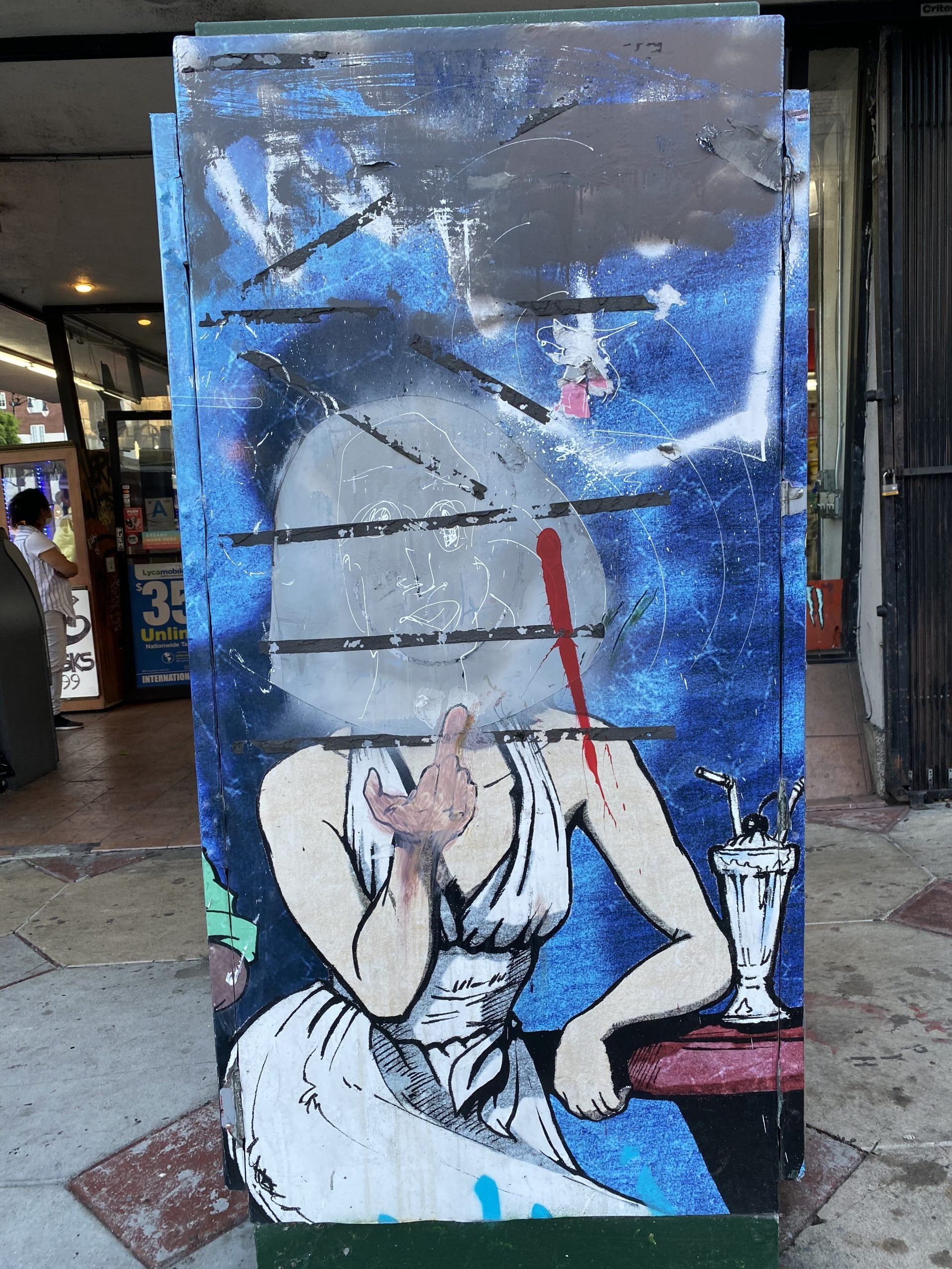 Grafiti en Hollywood Boulevard