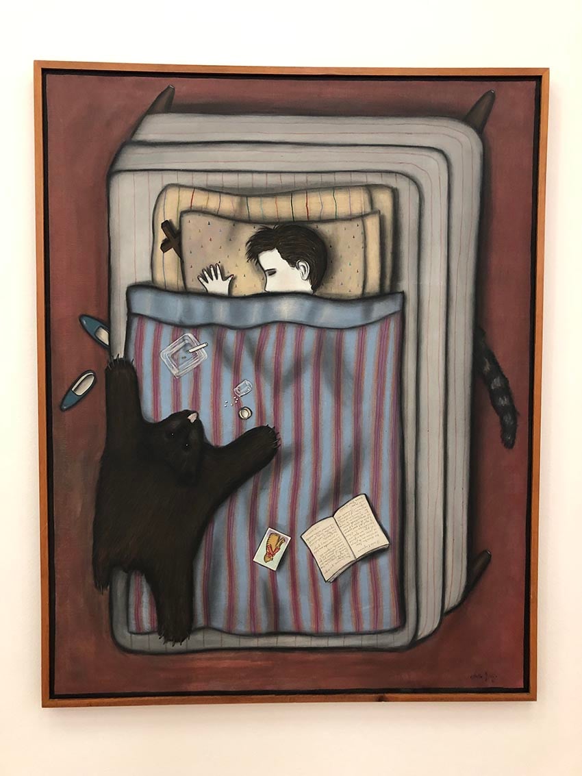 'Niño en cama', Julio Galán, 1983