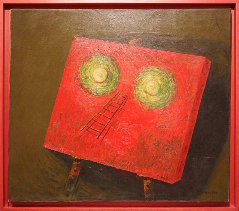 Sin título, pintura de ‘Cartas a Theo’, óleo sobre tela, por Eduardo Ponjuán.