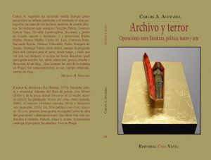 Cubierta de 'Archivo y terror. Operaciones entre literatura, política, teatro y arte' (Casa Vacía, 2019)