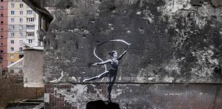 Grafiti de Bansky en Ucrania