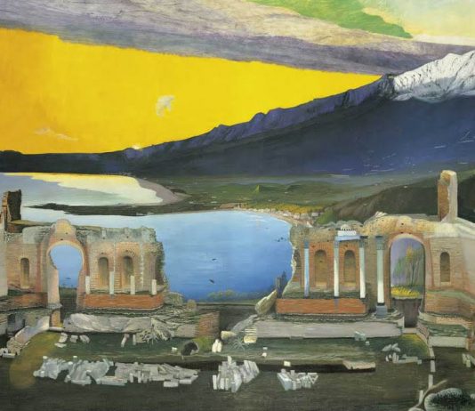 ‘Ruins of the Greek Theatre at Taormina’, Tivadar Kosztka Csontváry, 1904-1905. MAGYAR NEMZETI GALÉRIA