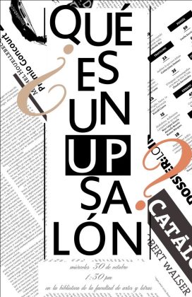 Anuncio promocional de un conversatorio sobre la revista Upsalon 2019 | Rialta