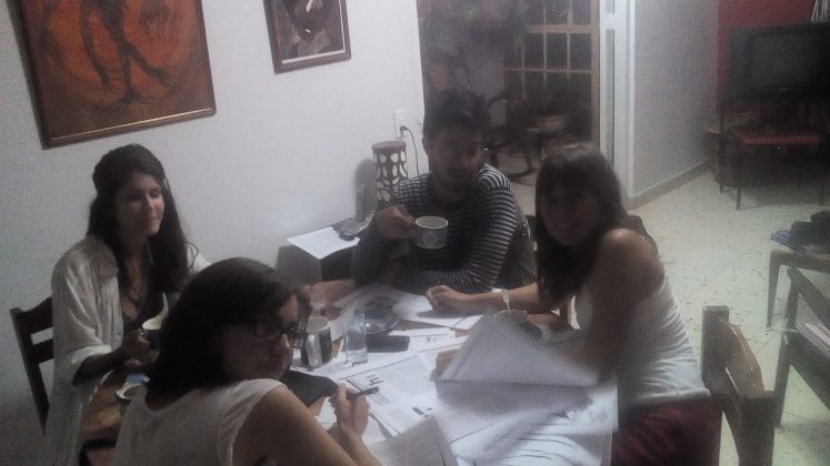 El equipo editorial de Upsalon durante la preparacion del numero 14 2016 | Rialta