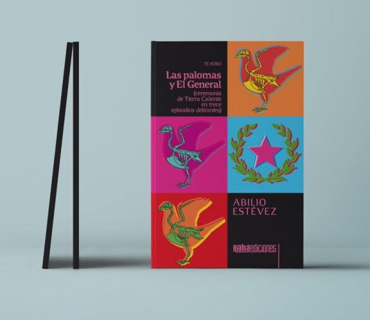 Cubierta Las palomas y el General, de Abilio Estévez (Rialta Ediciones, 2023).