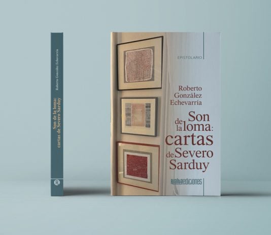 Cubierta Son de la loma: cartas de Severo Sarduy, de Roberto González Echevarría (Rialta Ediciones, 2023).