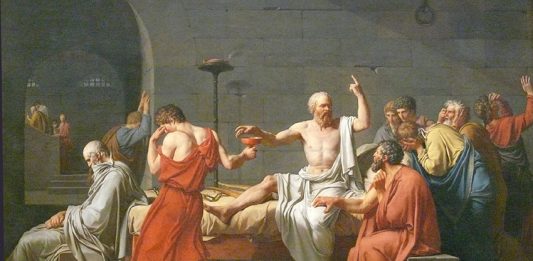 'La muerte de Sócrates', Jacques-Louis David, 1787