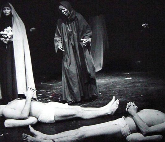 Puesta en escena de 'Bodas de sangre' en 1979, Teatro Estudio, con dirección de Berta Martínez