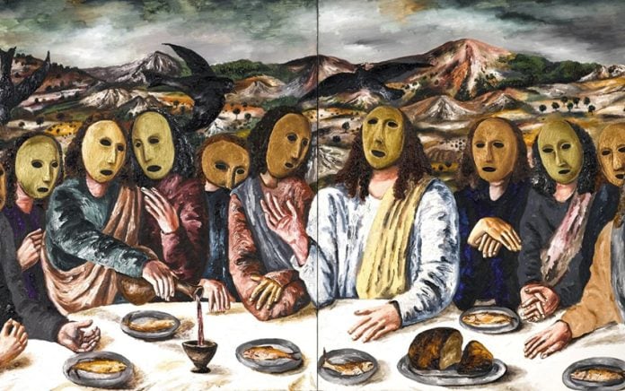 'La última cena', Natalia Nesterova, 1990 (detalle)